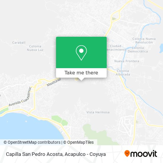 Capilla San Pedro Acosta map