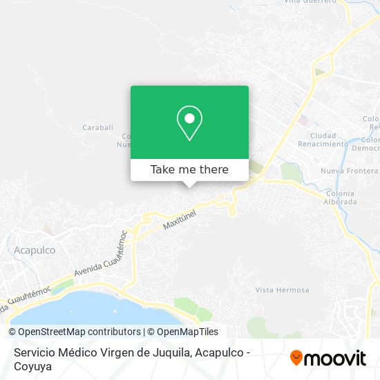 Servicio Médico Virgen de Juquila map