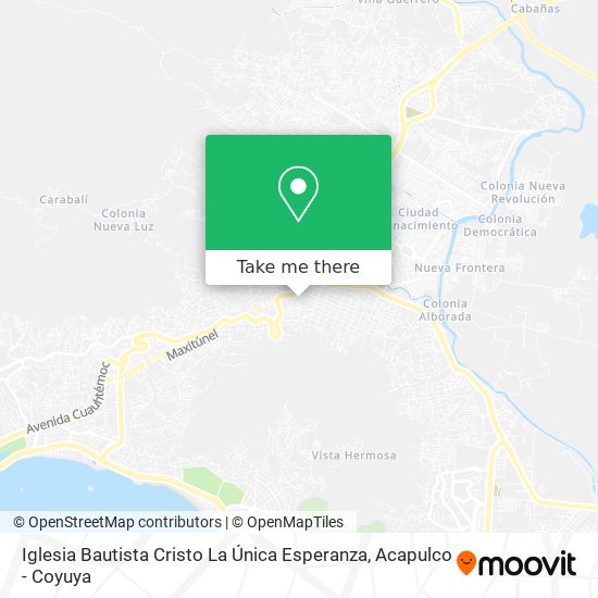 Iglesia Bautista Cristo La Única Esperanza map