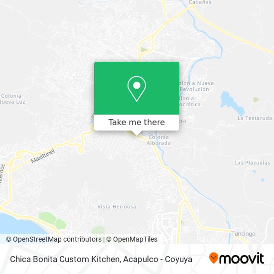 Chica Bonita Custom Kitchen map