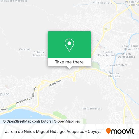 Mapa de Jardín de Niños Miguel Hidalgo