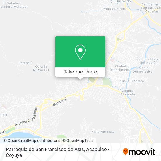 Mapa de Parroquia de San Francisco de Asís