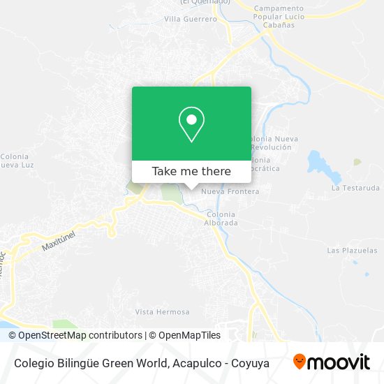 Colegio Bilingüe Green World map