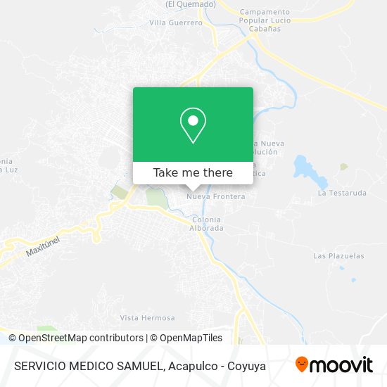 SERVICIO MEDICO SAMUEL map