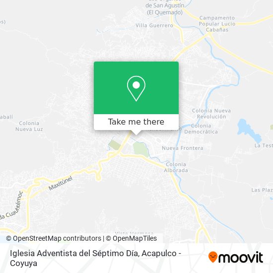 Mapa de Iglesia Adventista del Séptimo Día