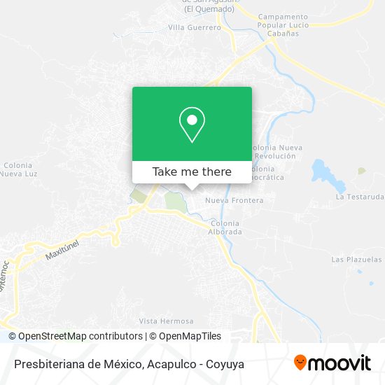 Presbiteriana de México map