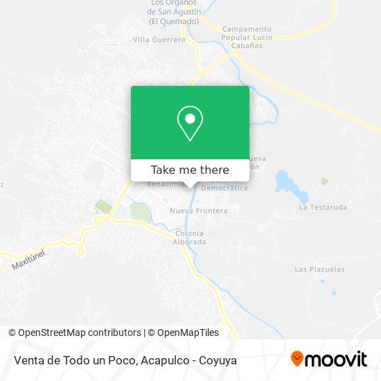 Venta de Todo un Poco map