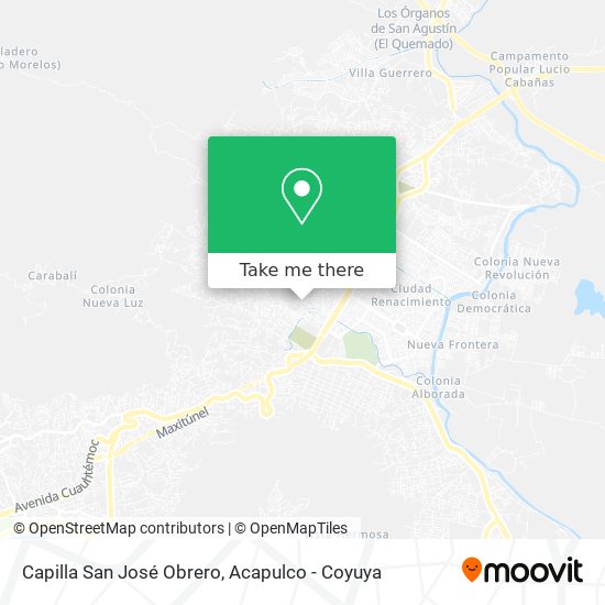 Capilla San José Obrero map
