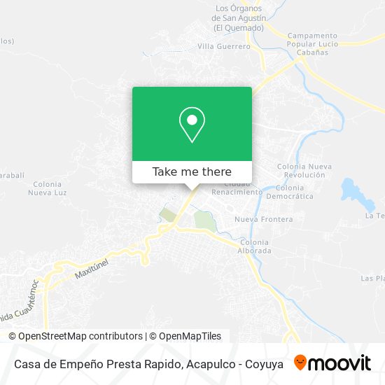 Mapa de Casa de Empeño Presta Rapido