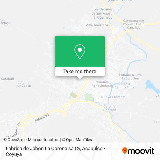 Fabrica de Jabon La Corona sa Cv map