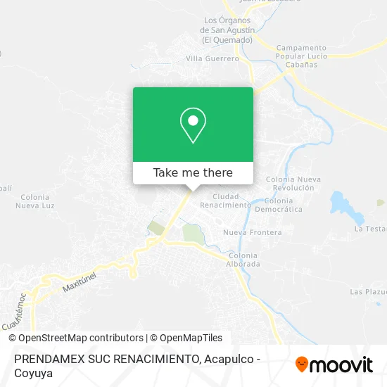 PRENDAMEX SUC RENACIMIENTO map