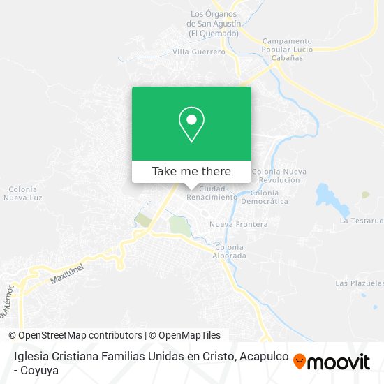 Mapa de Iglesia Cristiana Familias Unidas en Cristo