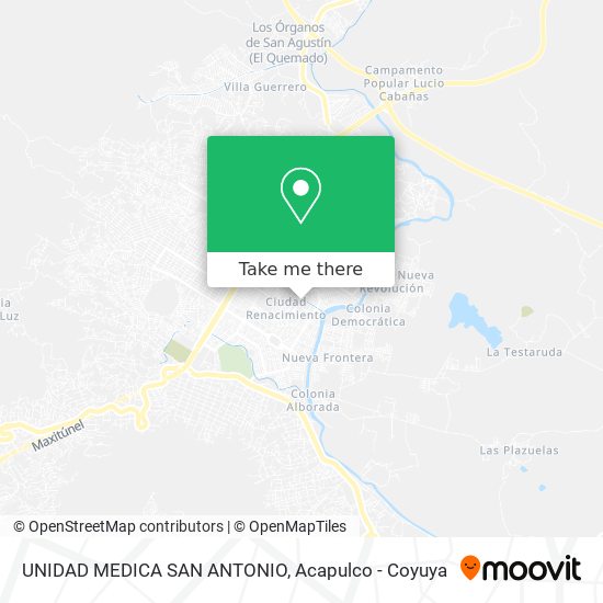 UNIDAD MEDICA SAN ANTONIO map