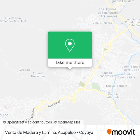 Venta de Madera y Lamina map