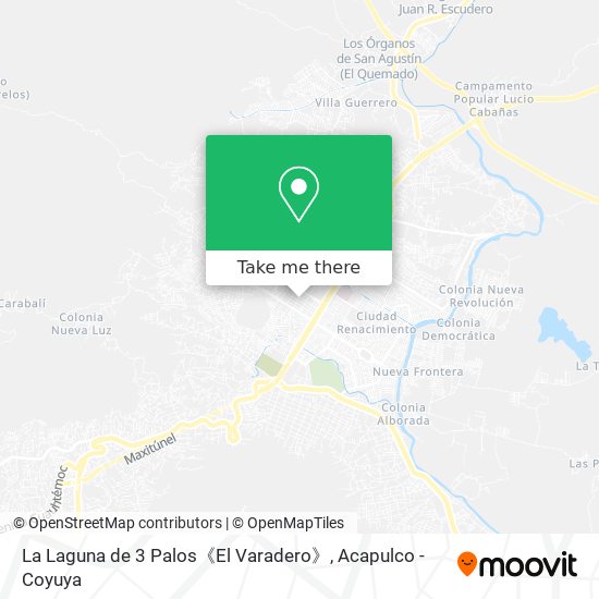 Mapa de La Laguna de 3 Palos《El Varadero》