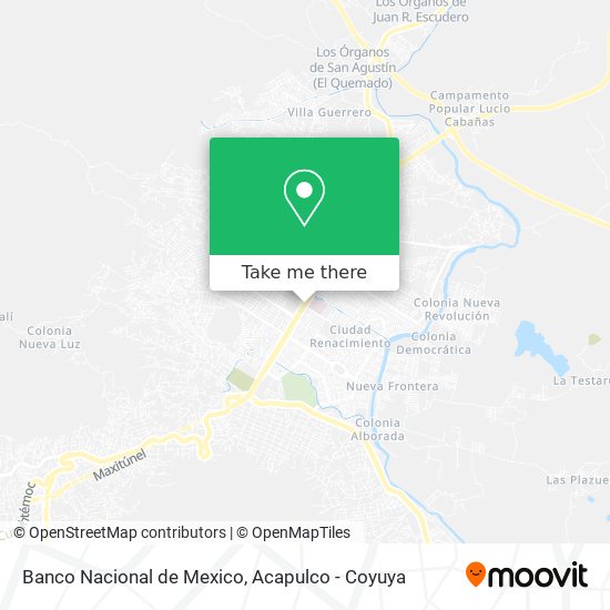 Banco Nacional de Mexico map