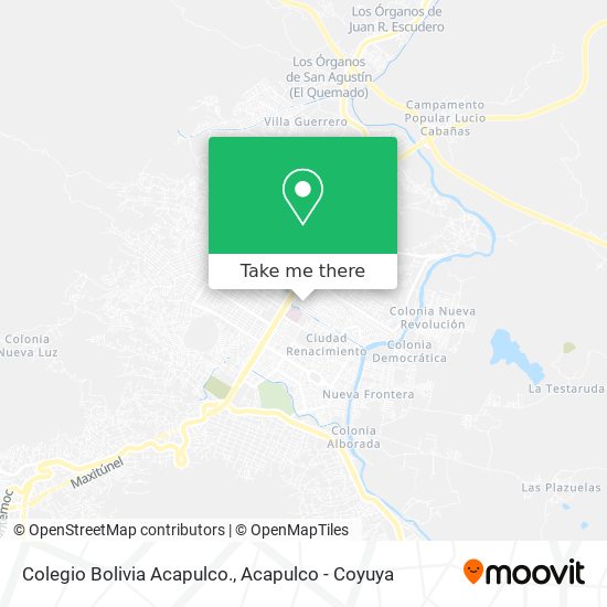 Colegio Bolivia Acapulco. map