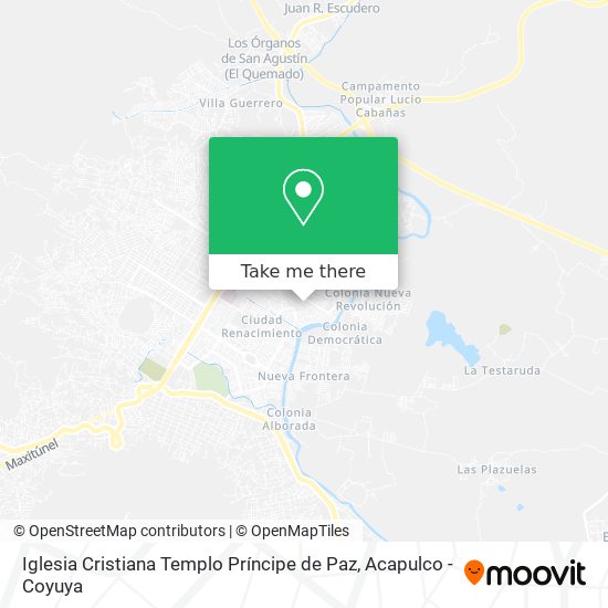 Iglesia Cristiana Templo Príncipe de Paz map