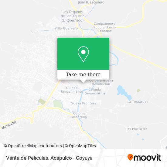 Venta de Peliculas map