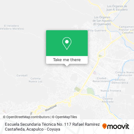 Mapa de Escuela Secundaria Técnica No. 117 Rafael Ramírez Castañeda