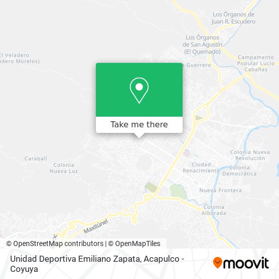 Mapa de Unidad Deportiva Emiliano Zapata