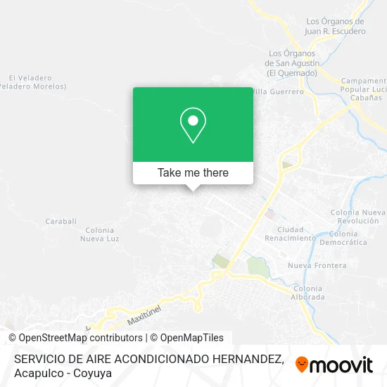 SERVICIO DE AIRE ACONDICIONADO HERNANDEZ map