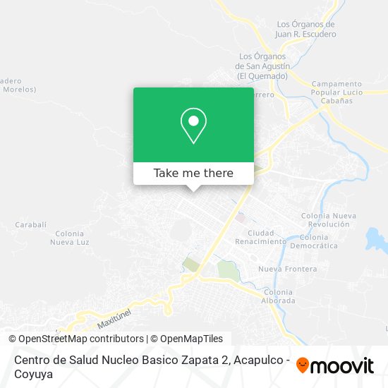 Mapa de Centro de Salud Nucleo Basico Zapata 2