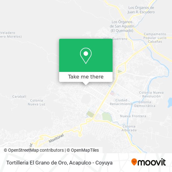 Tortilleria El Grano de Oro map