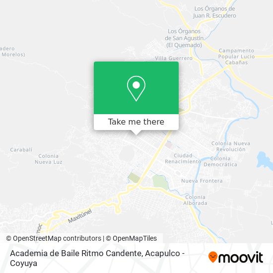 Mapa de Academia de Baile Ritmo Candente