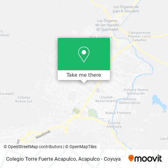 Colegio Torre Fuerte Acapulco map