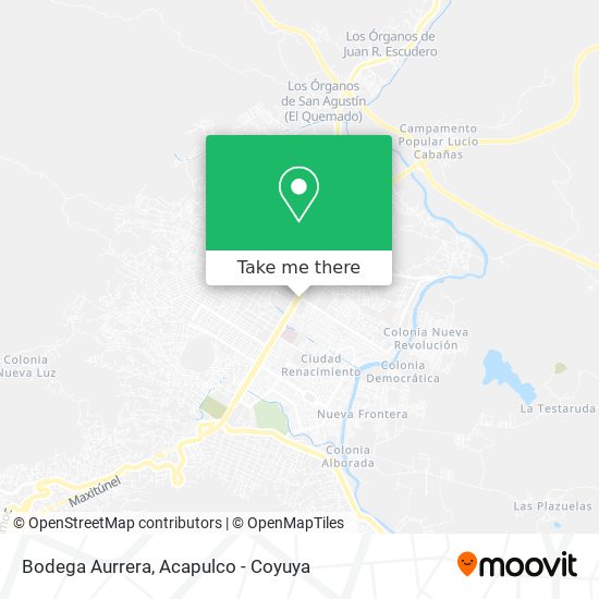 Bodega Aurrera map