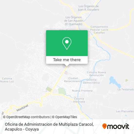 Oficina de Administracion de Multiplaza Caracol map