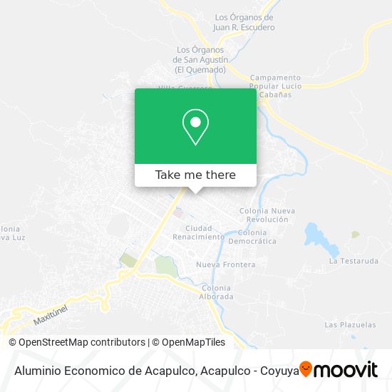 Mapa de Aluminio Economico de Acapulco