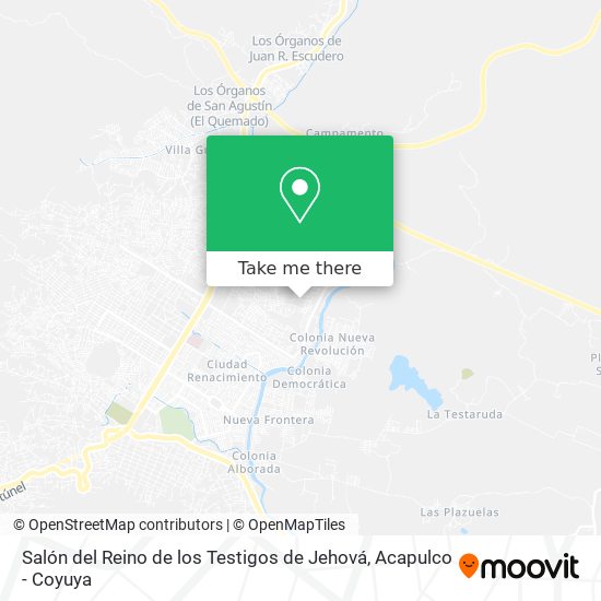 Salón del Reino de los Testigos de Jehová map