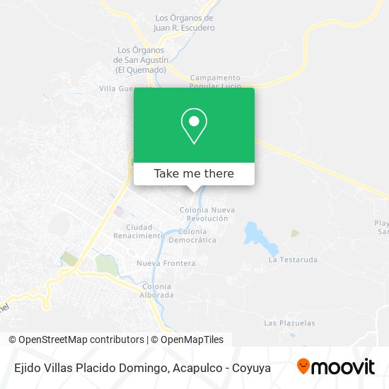 Mapa de Ejido Villas Placido Domingo