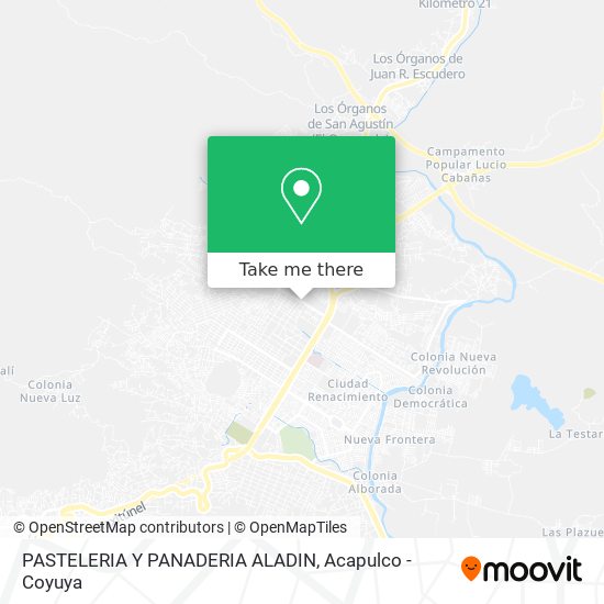 PASTELERIA Y PANADERIA ALADIN map