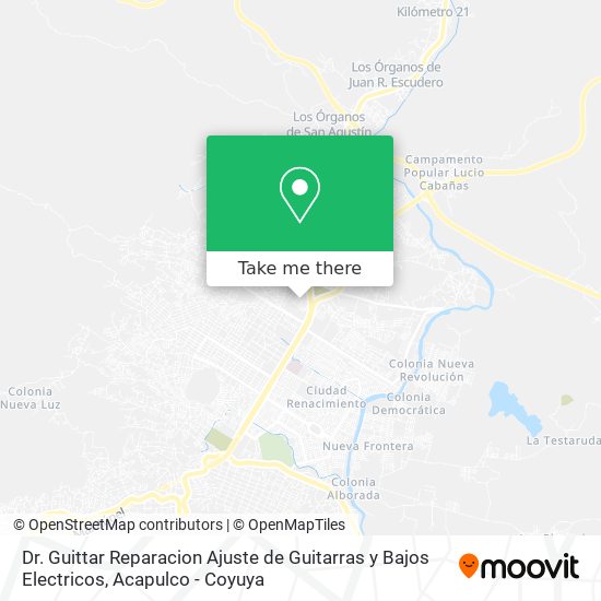 Dr. Guittar Reparacion Ajuste de Guitarras y Bajos Electricos map