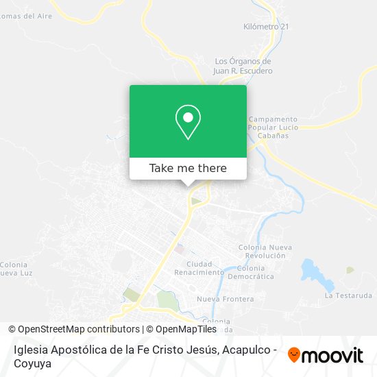 Iglesia Apostólica de la Fe Cristo Jesús map