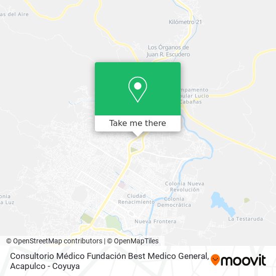 Mapa de Consultorio Médico Fundación Best Medico General