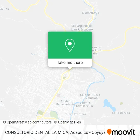 CONSULTORIO DENTAL LA MICA map