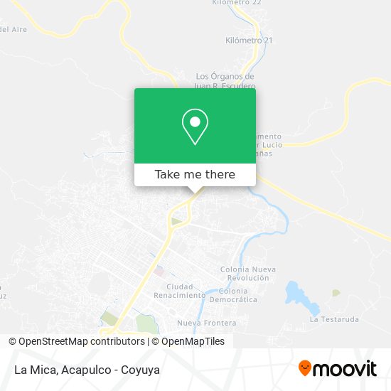 La Mica map