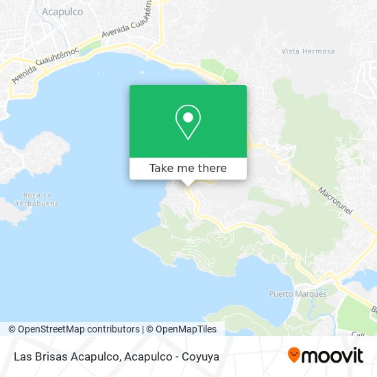 Las Brisas Acapulco map