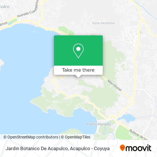 Mapa de Jardin Botanico De Acapulco