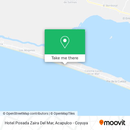 Hotel Posada Zaira Del Mar map