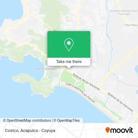 Mapa de Costco