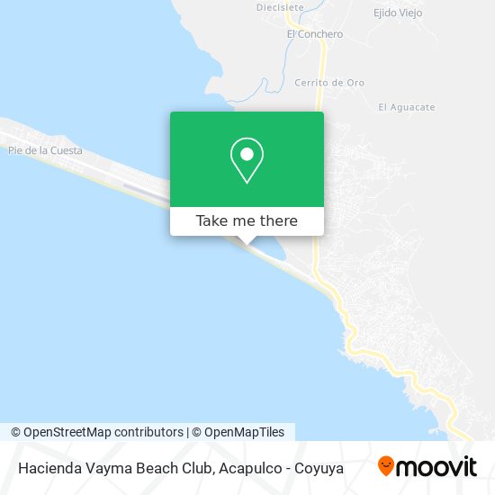 Hacienda Vayma Beach Club map