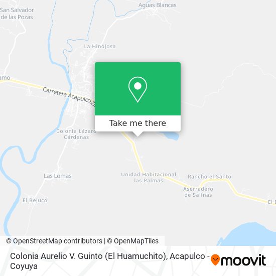 Colonia Aurelio V. Guinto (El Huamuchito) map