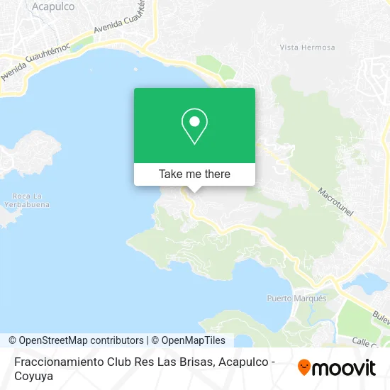 Fraccionamiento Club Res Las Brisas map