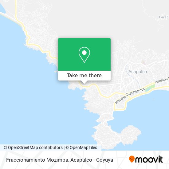 Fraccionamiento Mozimba map