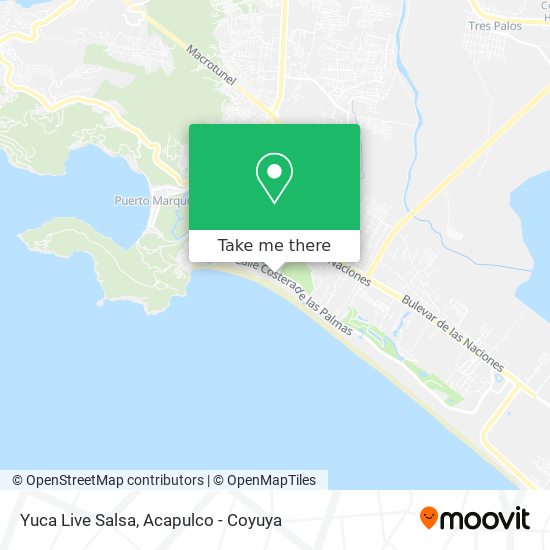 Yuca Live Salsa map